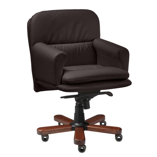 Кресло руководителя Faust B Multi-office (натуральная кожа) низкая спинка