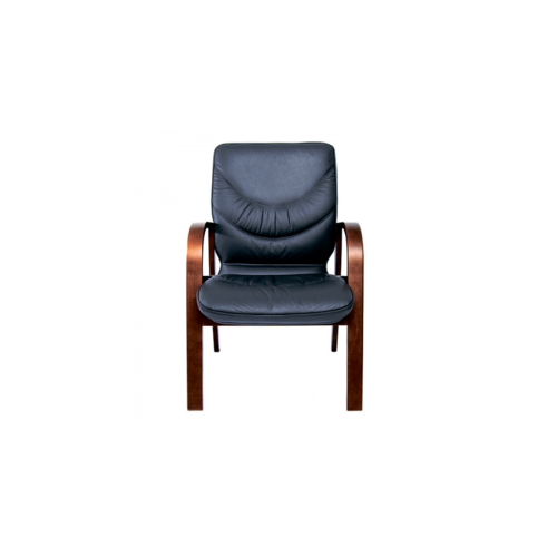 Конференц стул для посетителя Leeds Wood D Multi-office (натуральная кожа)