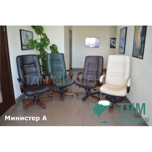 Кресло руководителя Министр A | Minister A Multi-office (натуральная кожа) высокая спинка