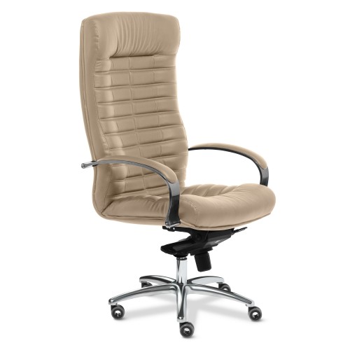 Кресло руководителя Orion Chrome A Multi-office (натуральная кожа) высокая спинка