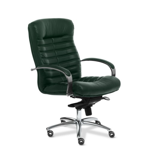 Кресло руководителя Orion Chrome B Multi-office (натуральная кожа) низкая спинка