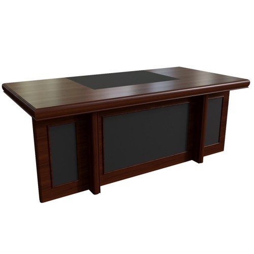 Стол письменный для руководителя с кожаными вставками от кабинета руководителя Princeton 22101 (Китай)