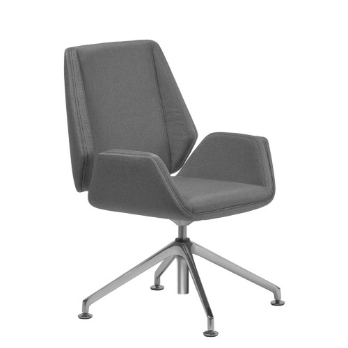 Кресло руководителя Siena Chrome B4L Multi-office (ткань) низкая спинка