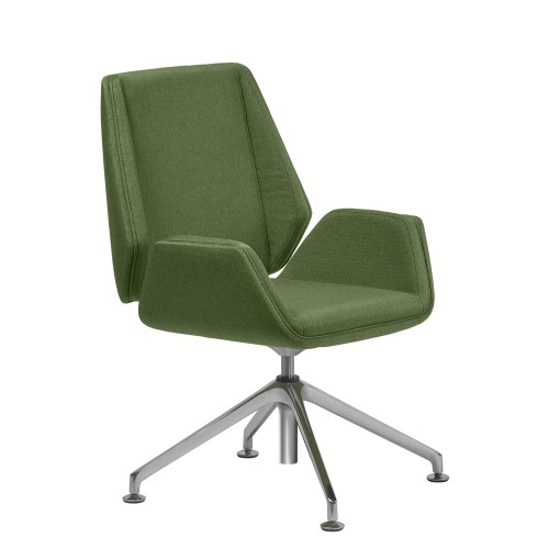 Кресло руководителя Siena Chrome B4L Multi-office (ткань) низкая спинка