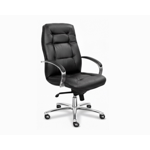 Кресло руководителя Виктория Хром А | Victoria Chrome A Multi-office (натуральная кожа) высокая спинка