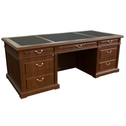 Стол руководителя 7 ящиков от кабинета Washington 29100 (цвет темный орех)