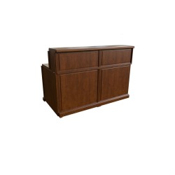 Элемент стойки ресепшн прямой от кабинета руководителя Washington 30100 (цвет темный орех)