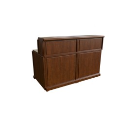 Элемент стойки ресепшн прямой от кабинета руководителя Washington 30100 (цвет темный орех)