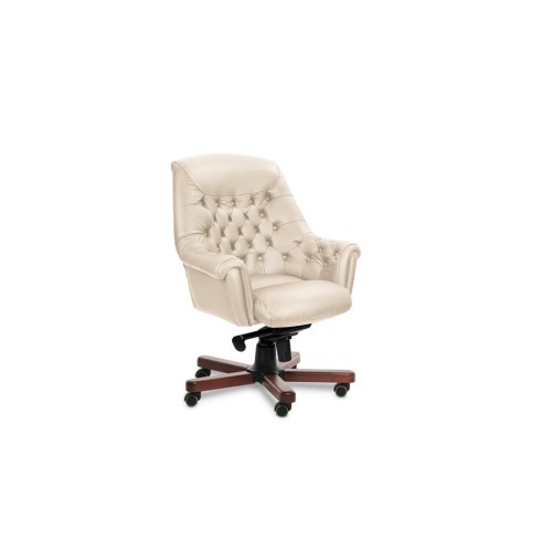 Кресло руководителя Zurich B Multi-office (натуральная кожа) низкая спинка