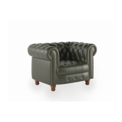 Офисный одноместный диван Боттичелли 1 (Натуральная кожа)