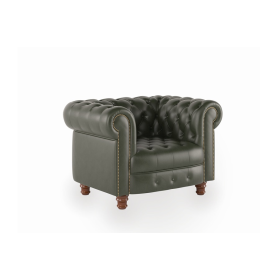 Офисный одноместный диван Боттичелли 1 (Натуральная кожа)