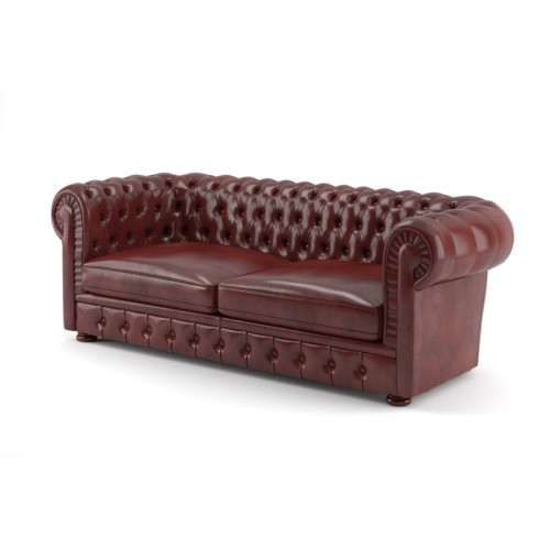 Офисный трехместный диван Боттичелли Люкс 3 (Натуральная кожа)