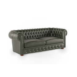 Офисный трехместный диван Боттичелли Люкс 3 (Натуральная кожа)