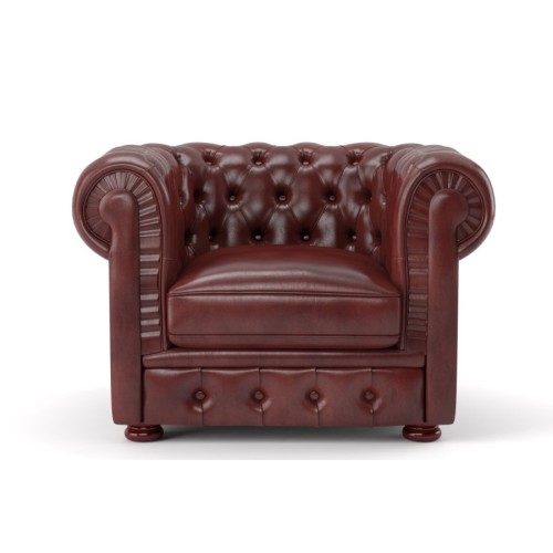 Офисный одноместный диван Боттичелли Люкс 1 (Натуральная кожа)