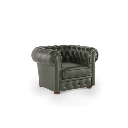 Офисный одноместный диван Боттичелли Люкс 1 (Натуральная кожа)