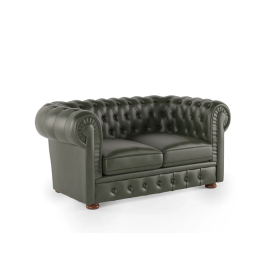 Офисный двухместный диван Боттичелли Люкс 2 (Натуральная кожа)