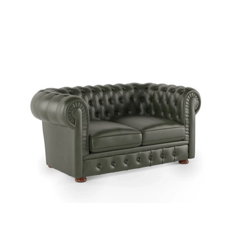 Офисный двухместный диван Боттичелли Люкс 2 (Натуральная кожа)