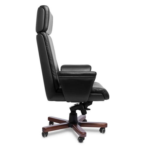 Кресло руководителя Split A с гербом Multi-office (натуральная кожа) высокая спинка