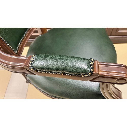 Кресло руководителя Велде ТА 5024 с гербом (натуральная кожа) высокая спинка