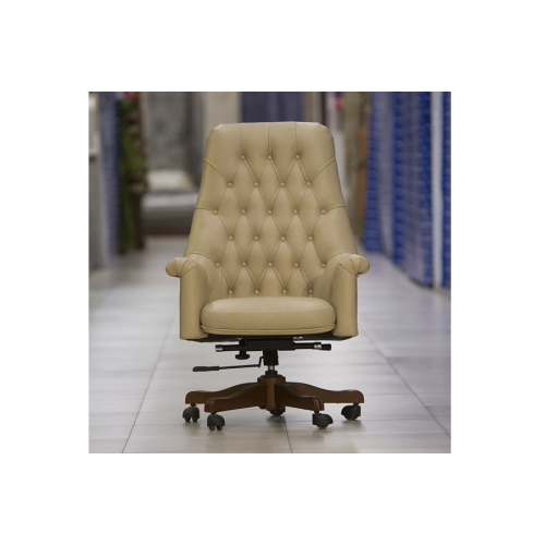 Кресло руководителя Бруно А (натуральная кожа) высокая спинка