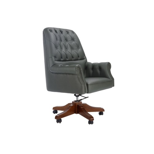 Кресло для руководителя Батони А (деревянная крестовина)