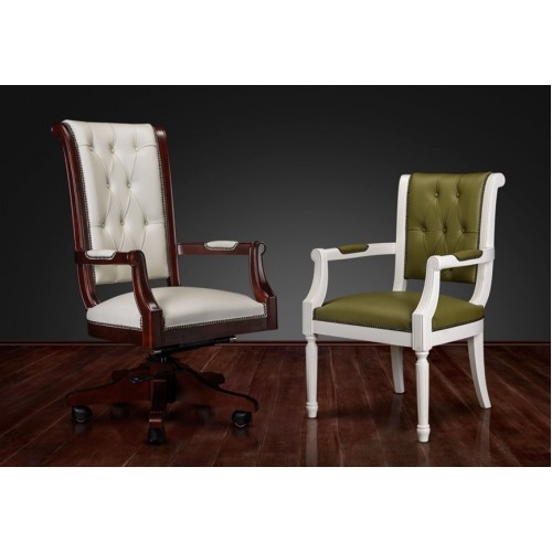 Кресло для руководителя Фаворит ТА5028H (деревянная крестовина)