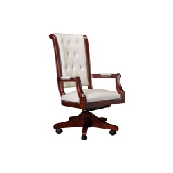Кресло для руководителя Фаворит ТА5028H (деревянная крестовина)