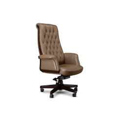 Кресло руководителя Интер А (натуральная кожа) высокая спинка