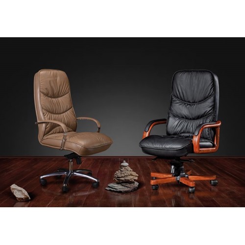 Кресло для руководителя Лотрек DB-015 (деревянная крестовина)