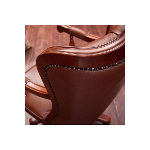 Кресло руководителя Микеланджело MD-9912 (натуральная кожа)