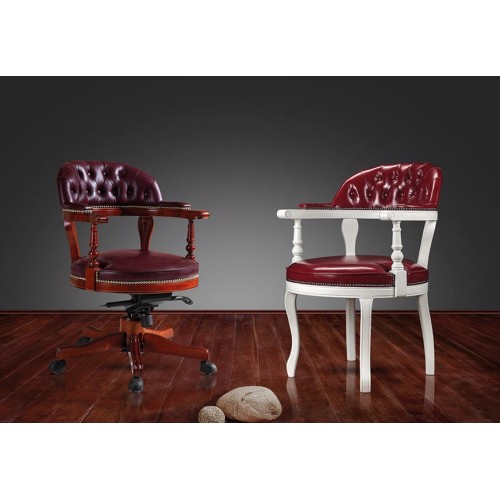 Кресло для руководителя Рафаэль F-115 (деревянная крестовина)