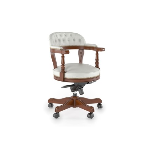 Кресло для руководителя Рафаэль F-115 (деревянная крестовина)