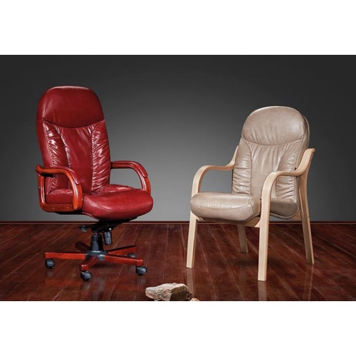 Кресло для руководителя Ренуар DB-800 (деревянная крестовина)