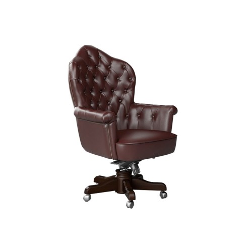 Кресло руководителя Рубенс А (натуральная кожа) высокая спинка