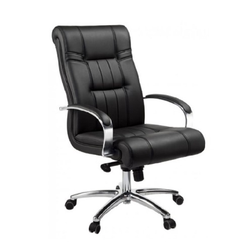 Кресло руководителя Дали DB-700М/хром (натуральная кожа) низкая спинка