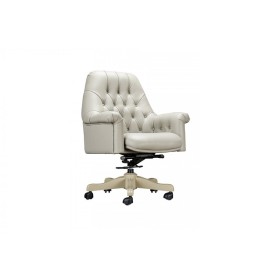 Кресло руководителя Бруно М (натуральная кожа) низкая спинка