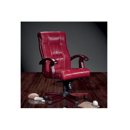 Кресло руководителя Дали DB-700М (натуральная кожа) низкая спинка