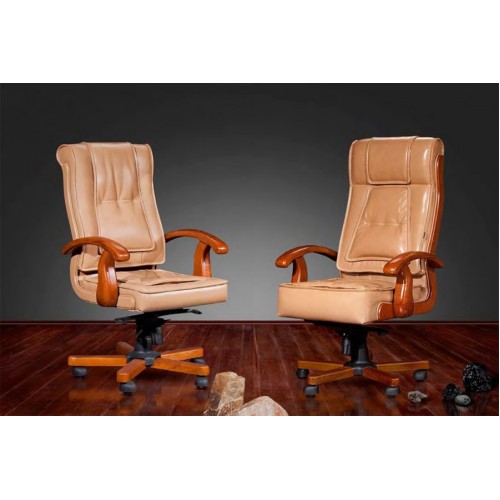 Кресло руководителя Донателло DB-730M (натуральная кожа) низкая спинка