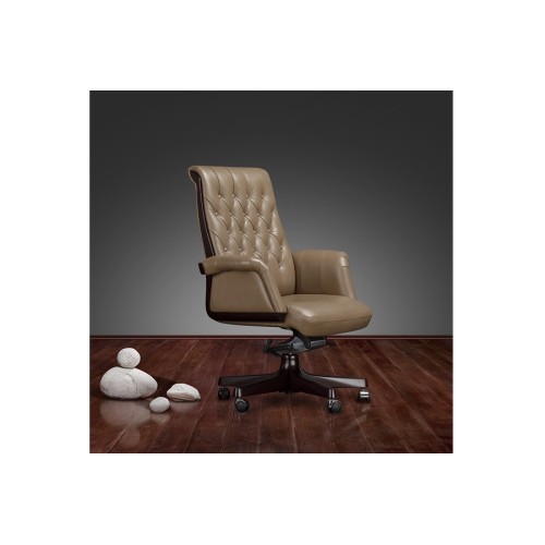 Кресло для руководителя Интер-М (натуральная кожа) низкая спинка