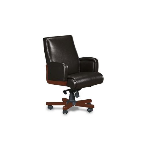 Кресло руководителя Модильяни М (натуральная кожа) низкая спинка