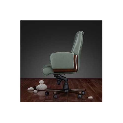 Кресло руководителя Модильяни М (натуральная кожа) низкая спинка