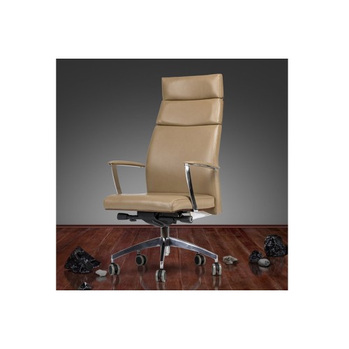 Кресло для руководителя Алтея А (хромированная крестовина)