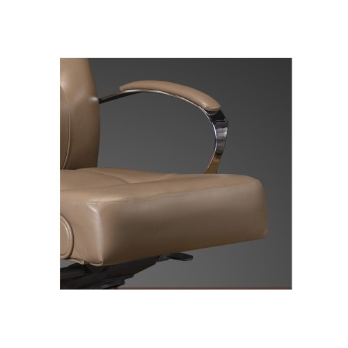 Кресло руководителя Боттичелли DB-13 JS-17 хром (натуральная кожа) высокая спинка