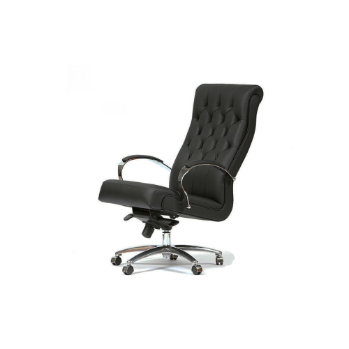 Кресло руководителя Боттичелли DB-13 JS-17 хром (натуральная кожа) высокая спинка