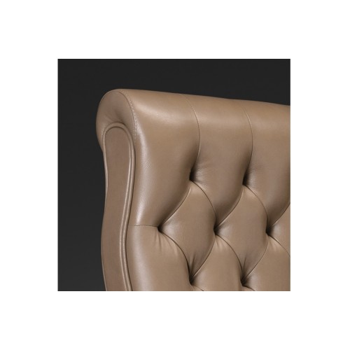 Кресло руководителя Боттичелли DB-13 JS-17 хром (натуральная кожа) высокая спинка