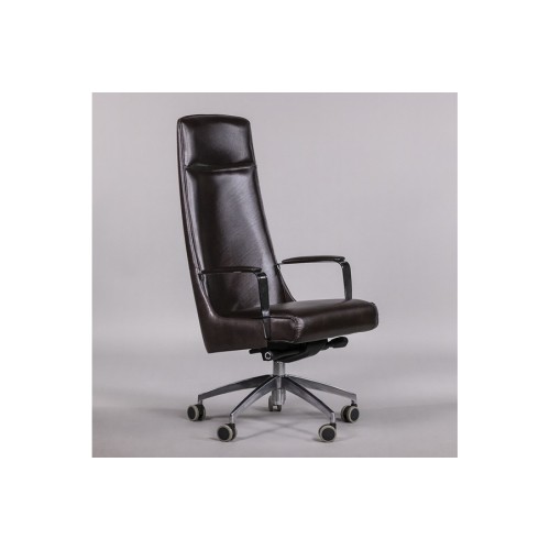 Кресло для руководителя Олимпия А (хромированная крестовина)