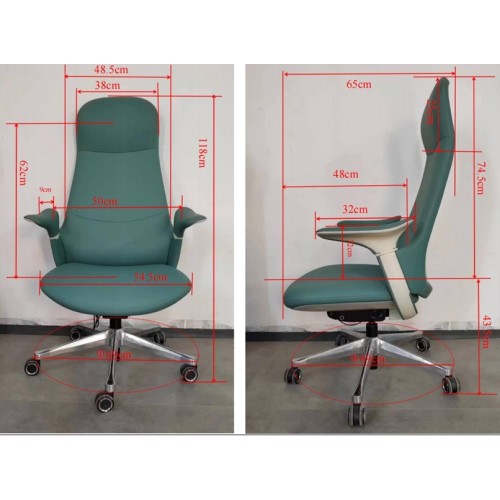 Кресло для руководителя Версаче А (хром) с высокой спинкой