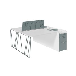 Композиция бенч с ажурной ногой и тумбами ART902 Artvision