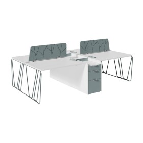 Композиция 2 двойных бенча с ажурной ногой и тумбами ART903 Artvision