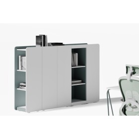 Композиция шкаф средний со стеллажами ART904 Artvision